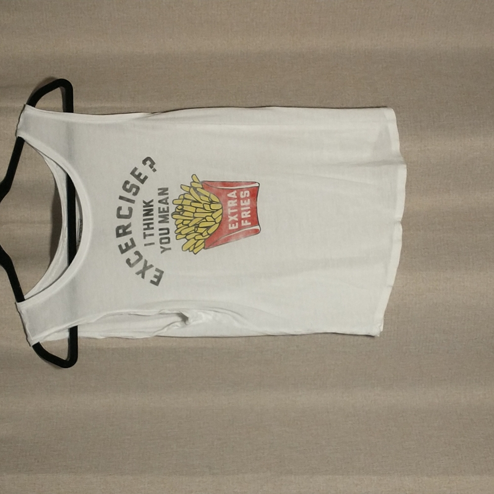 "Exercise? I Think You Mean Extra Fries" Tank